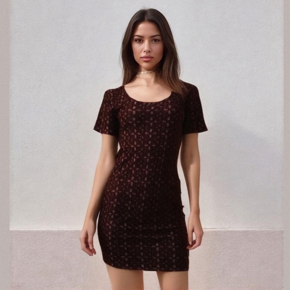 Mudd Scoop Neck Dress Large Women's